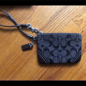 Brown Coach Wristlet